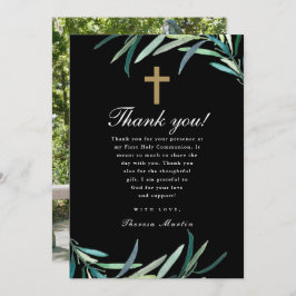 Wasserfarbe Erste heilige Kommune Foto Vielen Dank Ankündigung