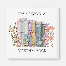 Wasserfarbe "Es ist ein guter Tag, ein Buch zu les Magnet