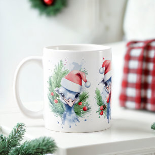 Wasserfarbe Feste Strauße Weihnachtsfeiertage Tass Kaffeetasse