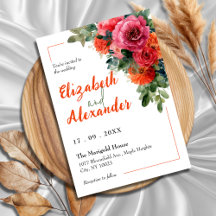 Wasserfarbe Fett Rosa und orange Blumenzehen