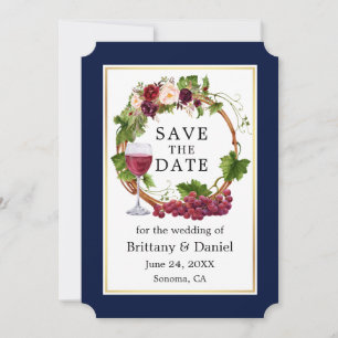 Wasserfarbe Flora Weintrauben Weintrauben Save The Date