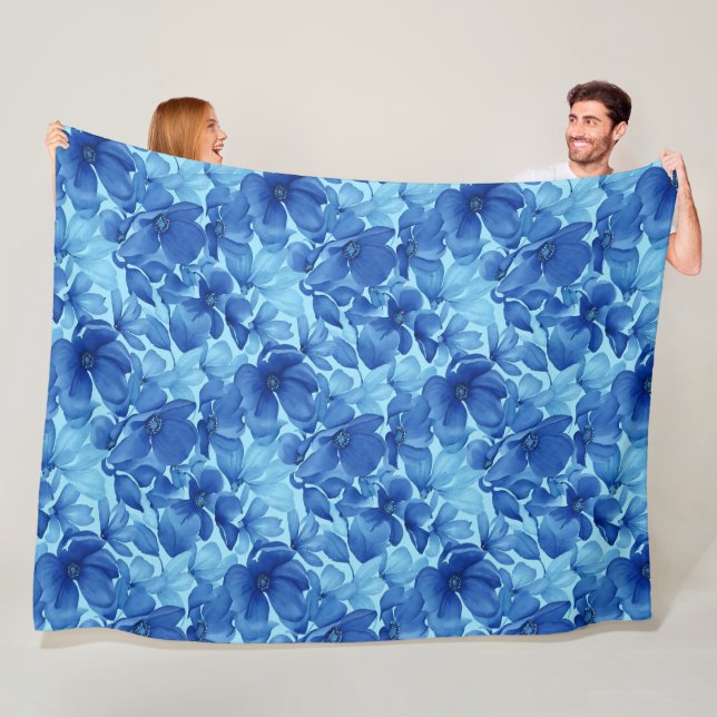 Wasserfarbe Floral Gemütlicher Komfort und Stil Fleecedecke (Beispiel)