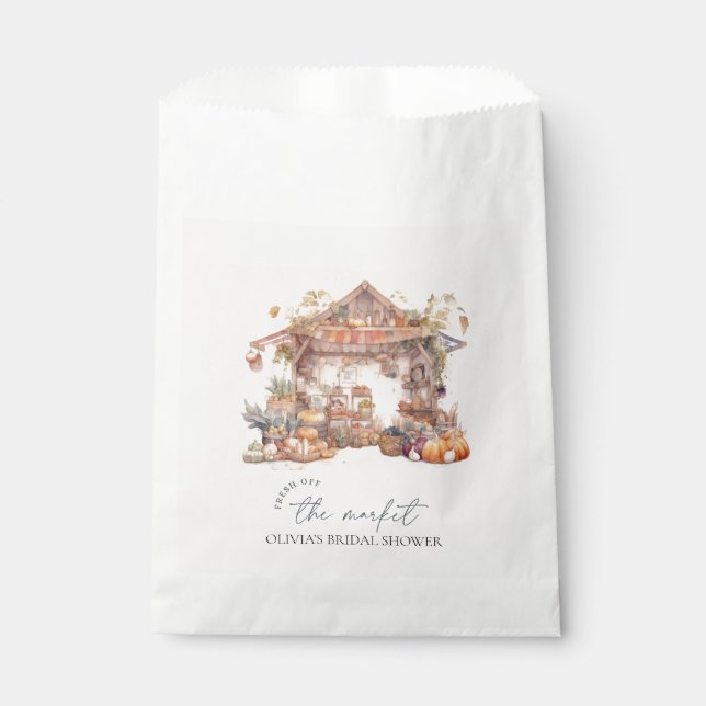 Wasserfarbe, frisch vom Markt Brautparty Geschenktütchen (Vorderseite)