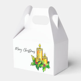 Wasserfarbe Frohe Weihnachten Geschenkschachtel