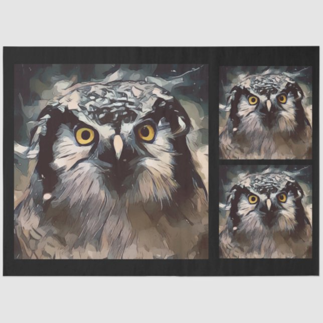 Wasserfarbe für künstlerische Schale 20x30 Decoupa Seidenpapier (Vorderseite)