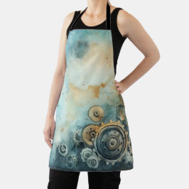 Wasserfarbe für Steampengeere - Uhrwerk Schürze