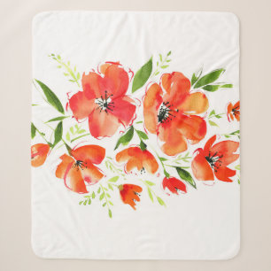 Wasserfarbe für Ziermohnchen: Abgeschieden Bouquet Sherpadecke
