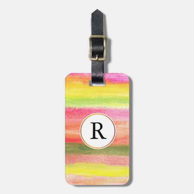 Wasserfarbe Gepäckanhänger (Vorderseite vertikal)