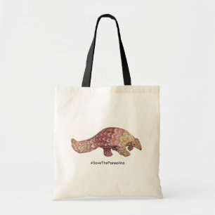 Wasserfarbe Gerettet Pangolins-Tasche Tragetasche