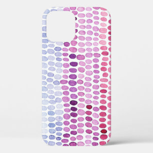Wasserfarbe gestrichen: Rosa graue Polka Case-Mate iPhone Hülle