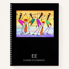 Wasserfarbe, Glücksgefühl-Spiral-Notebook Notizbuch