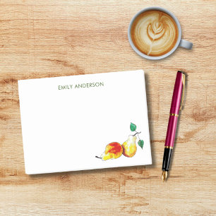 Wasserfarbe Goldene Birne Personalisiert gezogen Post-it Klebezettel