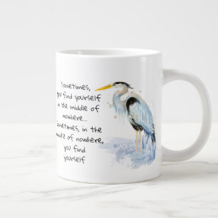 Wasserfarbe Große Blaue Herde Inspiration Zitat Jumbo-Tasse