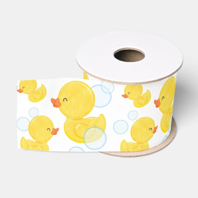 Wasserfarbe Gummi Ducky Ripsband (Spule)