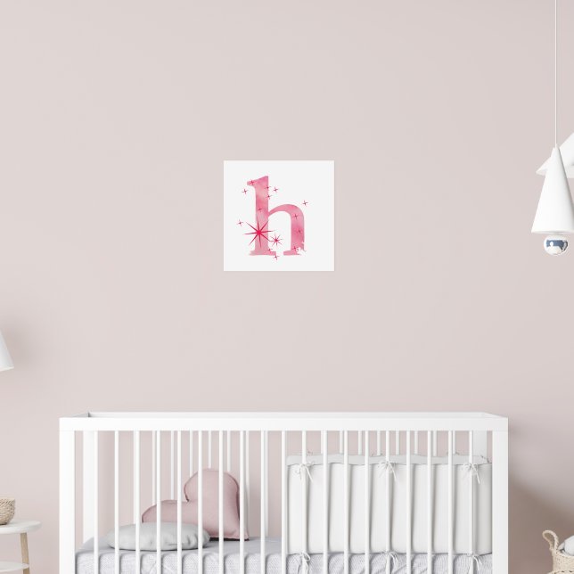 Wasserfarbe H Poster (Kinderzimmer 2)