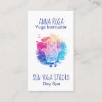 *~* Wasserfarbe Hamsa Hand Yoga Wellness-Center