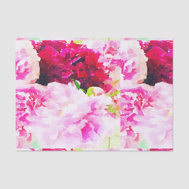 Wasserfarbe, handbemalte Blume, elegant, elegant,  Seidenpapier (Vorderseite)