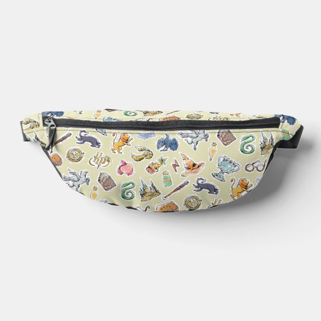 Wasserfarbe Harry Potter Icons Bauchtasche (Ablage )
