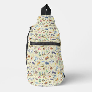 Wasserfarbe Harry Potter Icons Crossbody Bag