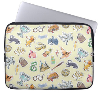 Wasserfarbe Harry Potter Icons Laptopschutzhülle