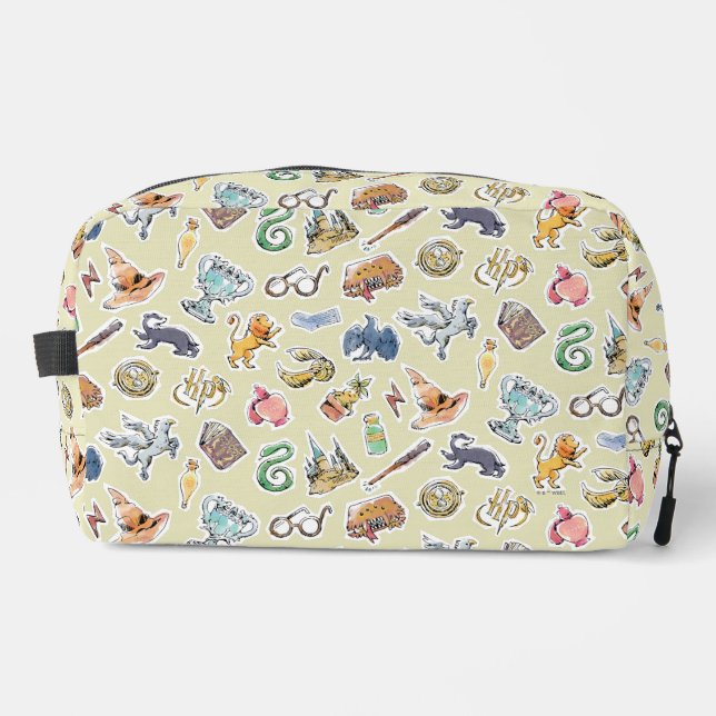 Wasserfarbe Harry Potter Icons Waschbeutel (Vorderseite)