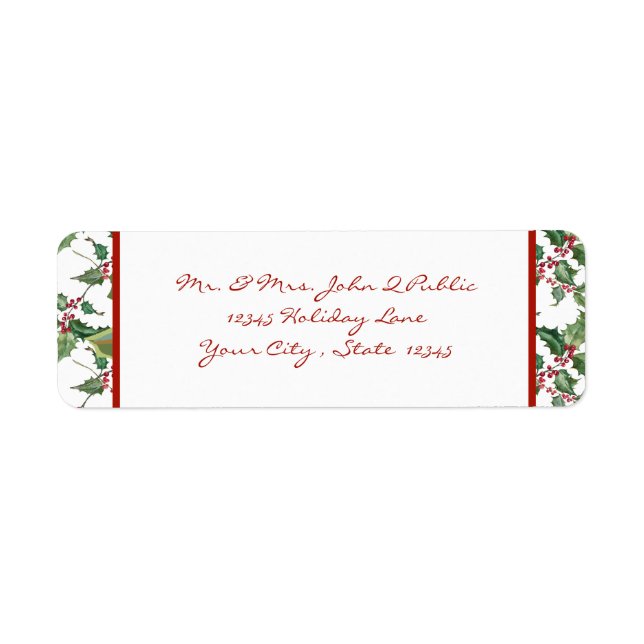 Wasserfarbe Heilige und rote Berries (Vorne)