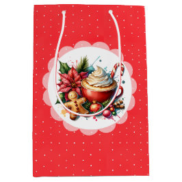 Wasserfarbe Heiße Kakao, Süßigkeiten Weihnachten Mittlere Geschenktüte