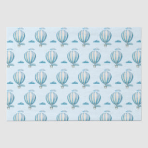 Wasserfarbe Heißluftballon Seidenpapier