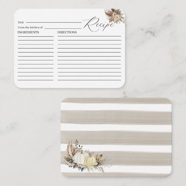 Wasserfarbe Herabsetzung der Liebe Brautparty beig Begleitkarte (Vorne/Hinten)