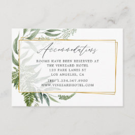 Wasserfarbe Herbarium Geometrische Hochzeit Begleitkarte