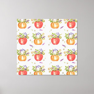 Wasserfarbe Herbst, Nahtlose Zusammensetzung. Leinwanddruck