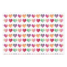 Wasserfarbe Herz Valentins Wrapping Paper