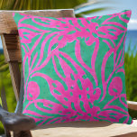 Wasserfarbe Hot Pink Aqua Übergröße Damaskus Inspi Kissen<br><div class="desc">Wasserfarbe Hot Pink Aqua Übergröße Damask Inspiriertes Strandmuster perfekt für tropisches Strandhaus am Ufer oder verwandeln Ihre eigene Zuhause in einen Inselurlaub.</div>