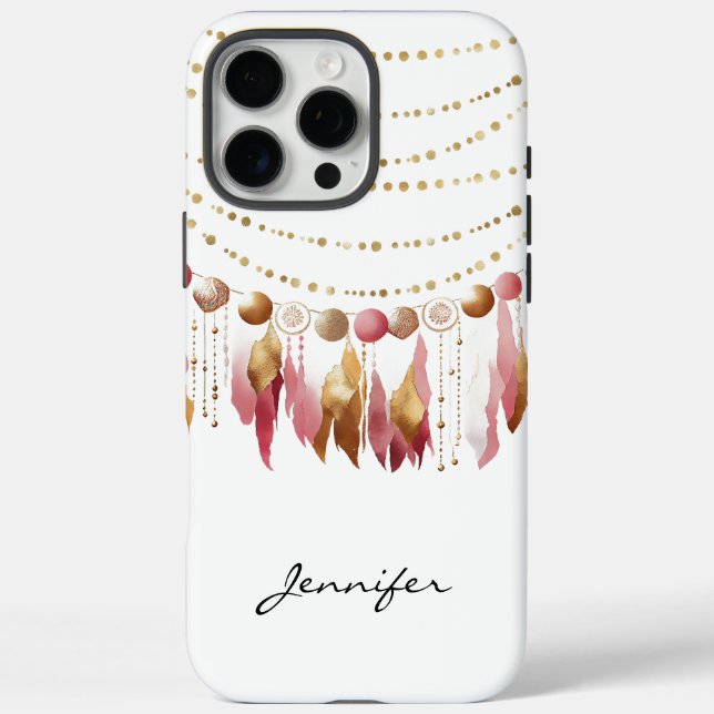 Wasserfarbe Hübsch Boho Indian Feather iPhone Case-Mate iPhone Hülle (Rückseite)