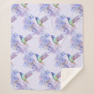 Wasserfarbe Hummingbird Garden Bird Mauve Sherpadecke