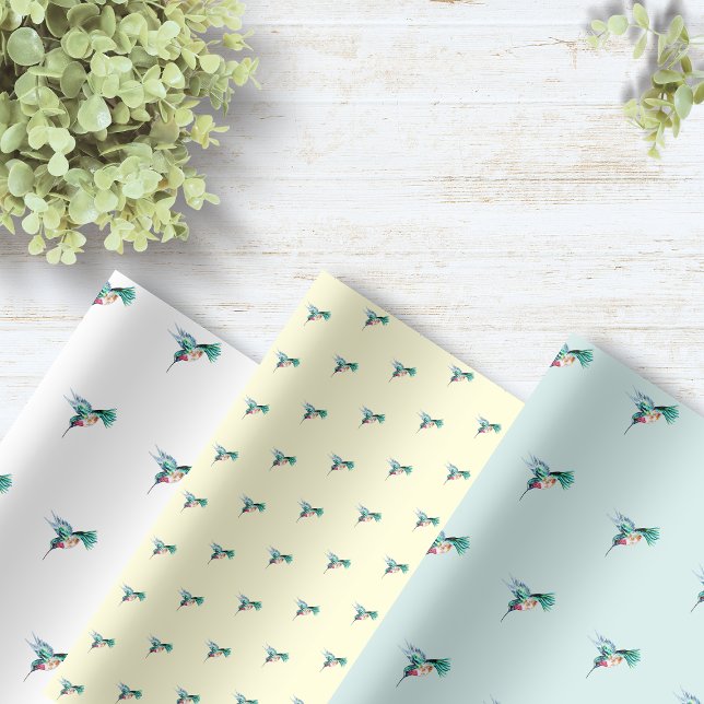 Wasserfarbe Hummingbird Geschenkpapier Set (Von Creator hochgeladen)