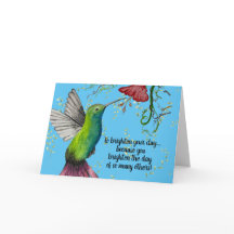 Wasserfarbe Hummingbird Lehrer