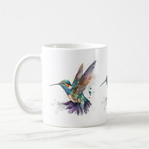 Wasserfarbe Hummingvogel Tasse