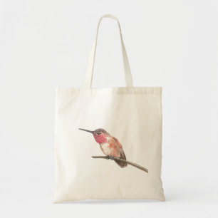 Wasserfarbe Hummingvogel Tragetasche