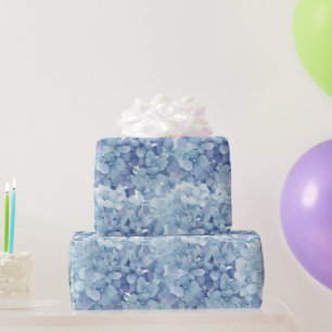 Wasserfarbe Hydrangea-Blume Geschenkpapier