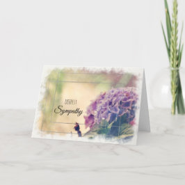Wasserfarbe Hydrangea Grünes Silberes tiefes Beile Karte