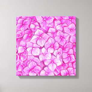 Wasserfarbe Hydrangea Leinwanddruck