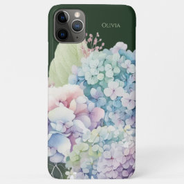 Wasserfarbe Hydrangea Personalisiert grün Case-Mate iPhone Hülle