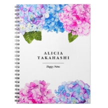 Wasserfarbe Hydrangeas-Blume| Name hinzufügen