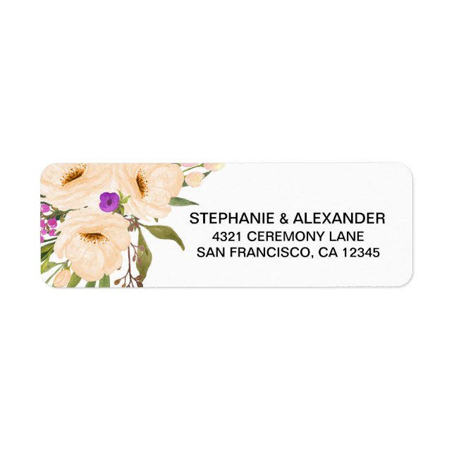 Wasserfarbe Ivory Bouquet Anemones (Vorne)