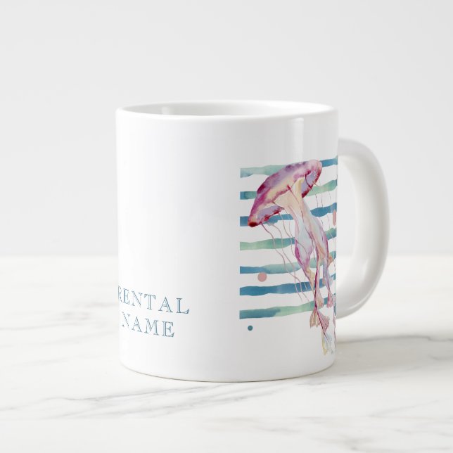 WASSERFARBE JELLYFISH, FERIENVERMIETUNG Jumbo-Tasse (Vorderseite Rechts)