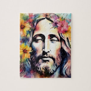 Wasserfarbe Jesus Puzzle