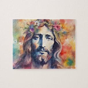 Wasserfarbe Jesus Puzzle