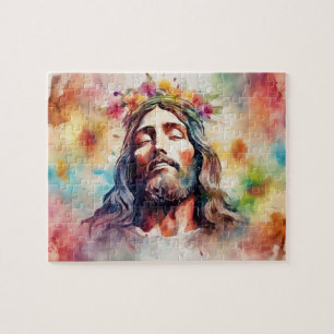 Wasserfarbe Jesus Puzzle