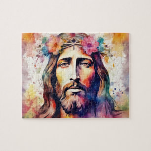 Wasserfarbe Jesus Puzzle